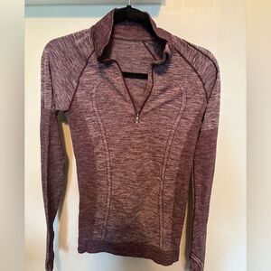 Lululemon- Active Half-Zip - Purple Maroon